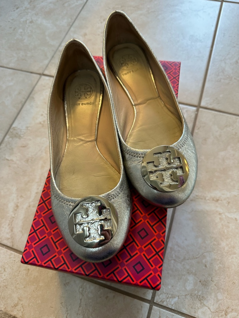 Women’s Tory Burch size 8 paladium Reva ballet flat
